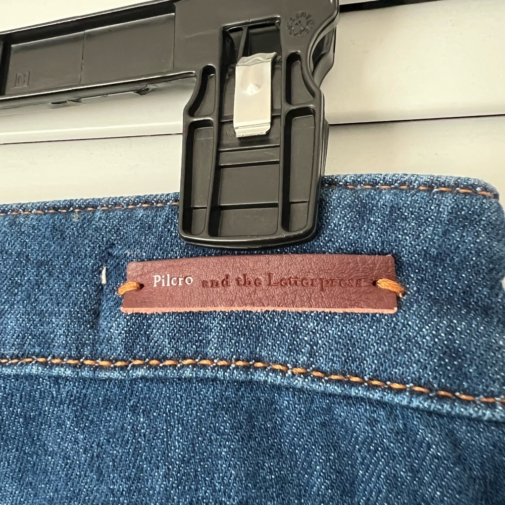 Anthropologie Pilcro And The Letterpress Flare Wide Leg Denim Jeans Size 26 - Picture 9 of 12